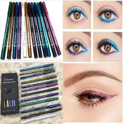 Picture of Waterproof & Long Lasting Colorful Pencil Eyeliner Set of 12 Piece