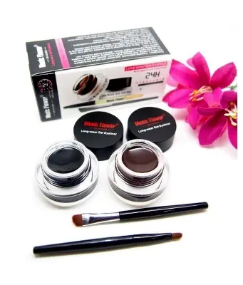 Picture of 2 in 1 Gel Eyeliner Set, Waterproof Matte Smudge-proof Eye Liner with Brushes - Makeup Gift Kit