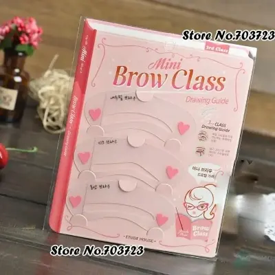 Picture of 3 Different Shape Mini Eyebrow Class Drawing Guide