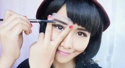 Picture of 3 Different Shape Mini Eyebrow Class Drawing Guide