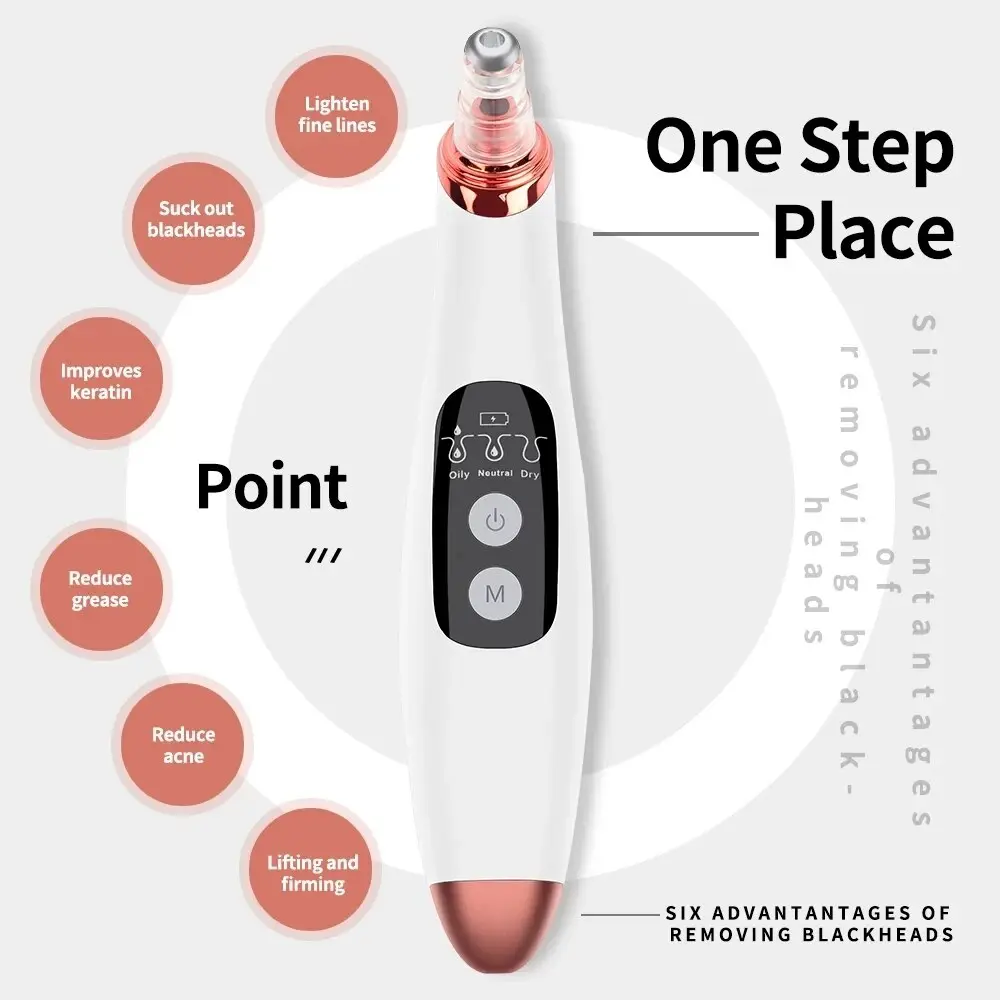 Picture of Rechargeable Device for Remove Blackheads and Whiteheads for Men & Women