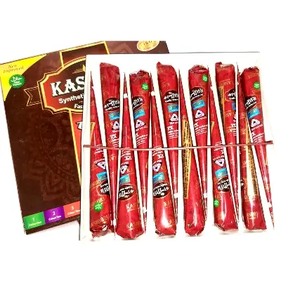 Picture of 3 pcs Kashmiri Synthetic Fast Colour Cone Mehedi - Mehendi Cone