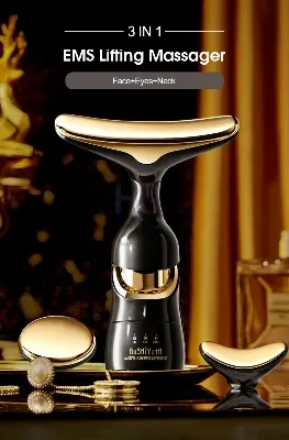 Picture of 3 IN 1 EMS Face Lifting Massager Neck Firming Eye Massage Skin Fine Lines Beauty Tools Skin Lifting Tightening Device Skin Care Tool