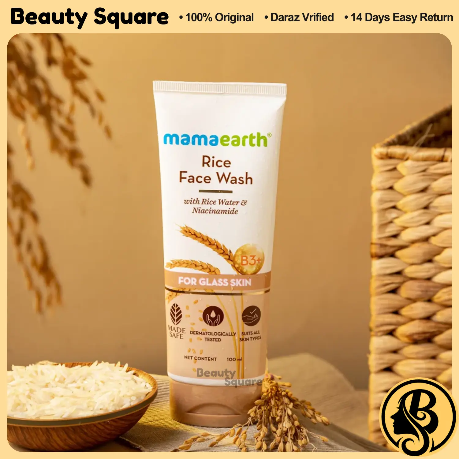 Picture of Mamaearth Rice Water Face Wash with Niacinamide for Glass Skin - 100ml