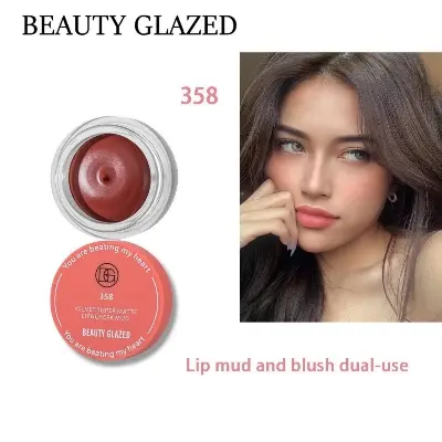 Picture of Beauty Glazed Velvet Matte Lipstick for Lip and Cheek 358