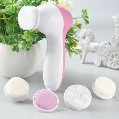 Picture of New 5 In 1 Electric Facial Washing Brush - Black Head Remover