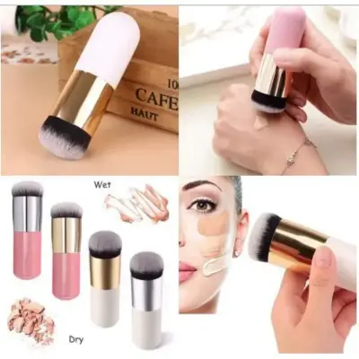 Picture of 1pcs Makeup brushes Small Beauty brush cute chubby pier flat foundation brush makeup brushes