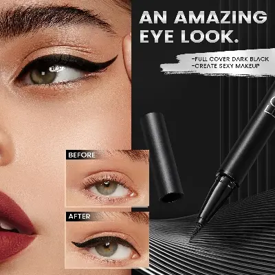Picture of Focalure Professional Black Liquid Eyeliner Long-lasting Waterproof Quick-dry Eye Liner Pencil Pen Makeup Beauty Cosmetics Tool