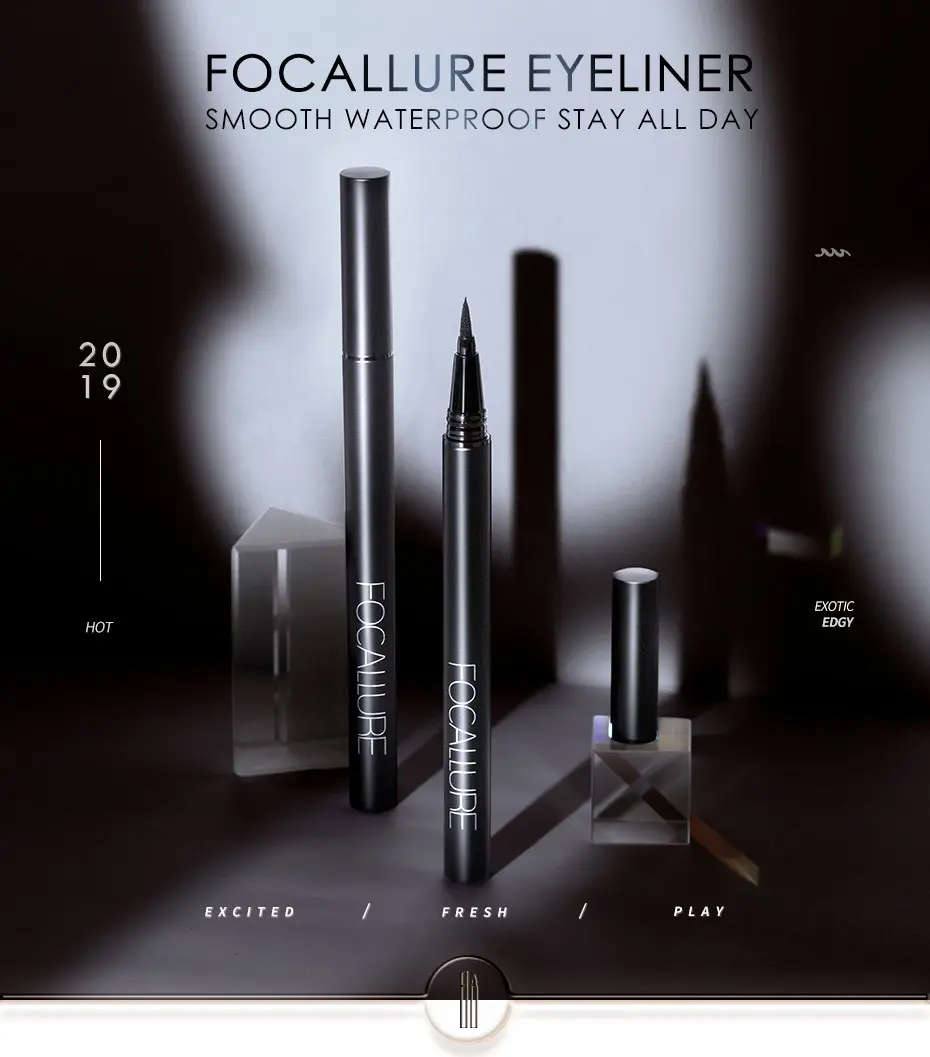 Picture of Focalure Professional Black Liquid Eyeliner Long-lasting Waterproof Quick-dry Eye Liner Pencil Pen Makeup Beauty Cosmetics Tool