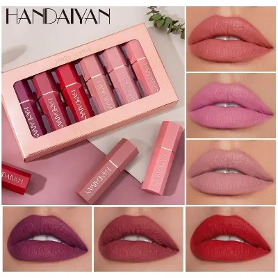 Picture of HANDAIYAN 6 PCS Matte Lipstick Long Lasting,Velvet Waterproof Lipstick