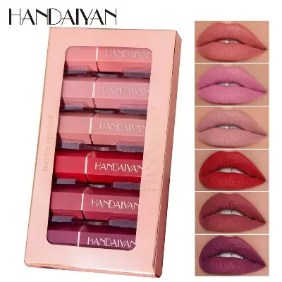 Picture of HANDAIYAN 6 PCS Matte Lipstick Long Lasting,Velvet Waterproof Lipstick
