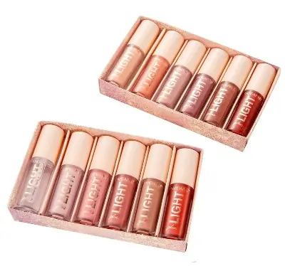 Picture of Handaiyan Light Gloss Lipstick 6 Shades  Lip Gloss, Clear Lip Gloss, Liquid Lipstick  (Set B Gloss)