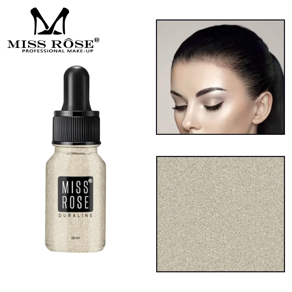 Picture of Miss Rose Professional Make-up High Beam Liquid Highlighter 10ml - Shade#3