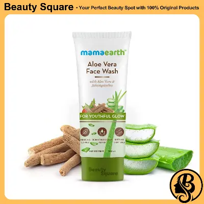 Picture of Mamaearth Aloe Vera Face Wash with Aloe Vera & Ashwagandha for a Youthful Glow - 100 ml