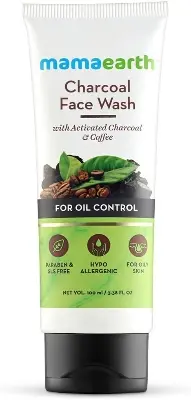 Picture of Mamaearth Charcoal Face Wash with Activated Charcoal & Coffee for Oil Control (100)ml