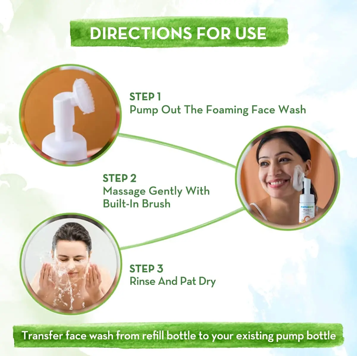 Picture of Mamaearth Vitamin C Face Wash with Foaming Silicone Cleanser Brush Powered by Vitamin C & Turmeric - 150ml