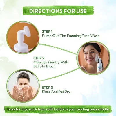 Picture of Mamaearth Vitamin C Face Wash with Foaming Silicone Cleanser Brush Powered by Vitamin C & Turmeric - 150ml