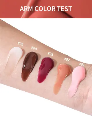 Picture of Fafamoon Long Lasting Lip Gloss, Fafamoon Peptide Lip Tint, 5 Colors Hydrating Lip Gloss Hydrating Moisturizing Lips, Lip Glaze Not Sticky & Dries Quickly Plumping Lip Oil