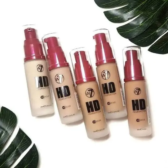 Picture of W7 HD Foundation Rich and Creamy Matte Formula Medium Lasting Coverage Cruelty Free, Vegan Liquid Foundation-30ml