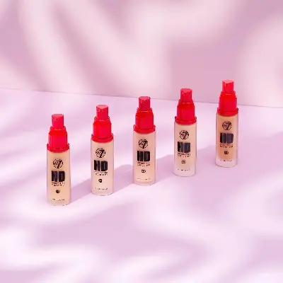 Picture of W7 HD Foundation Rich and Creamy Matte Formula Medium Lasting Coverage Cruelty Free, Vegan Liquid Foundation-30ml
