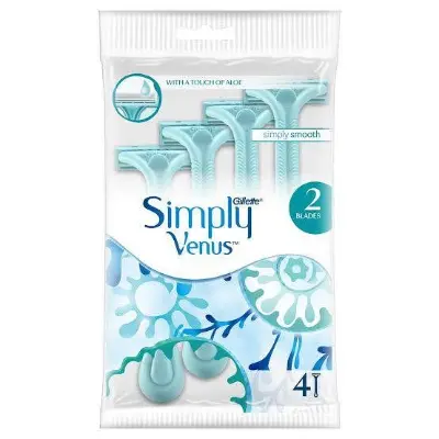 Picture of Simply Venus 2 Disposable 4 Razor For Women