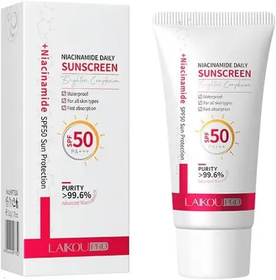 Picture of LAIKOU PRO Advanced Niacinamide Daily Sunscreen SPF50 PA+++ Lightweight, Hydrating & Brightening UV Protection - 50g