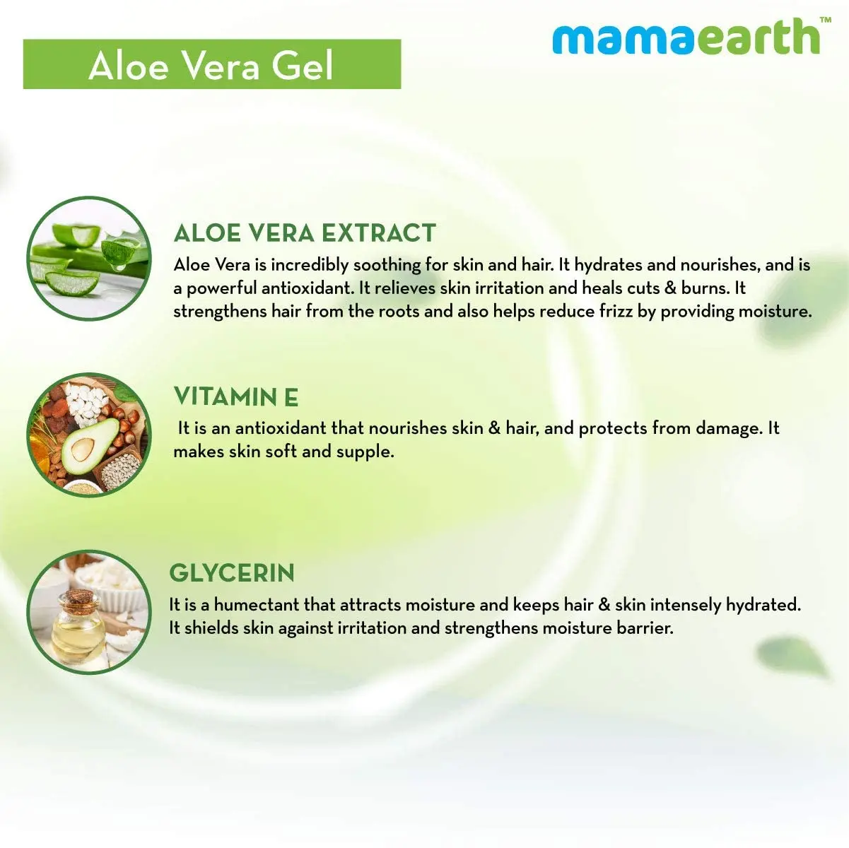 Picture of Mamaearth Aloe Vera Gel for Skin & Hair | Hydrates Dry Skin & Scalp Deep Nourishment for All Skin & Hair Type