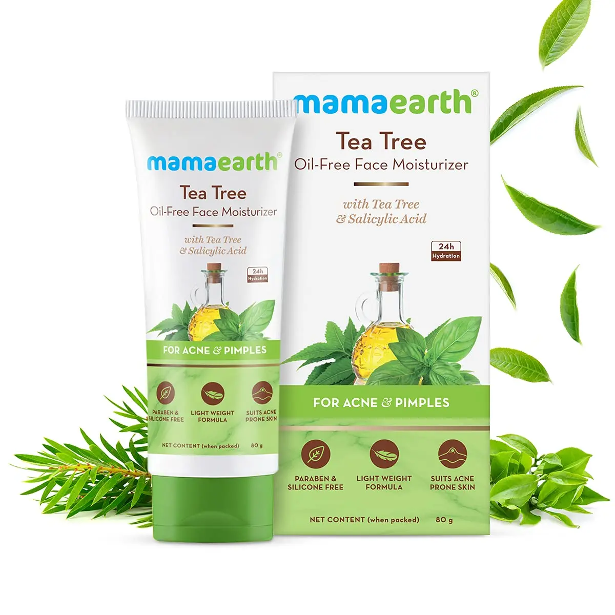 Picture of Mamaearth Tea Tree Oil-Free Face Moisturizer - 80 gm
