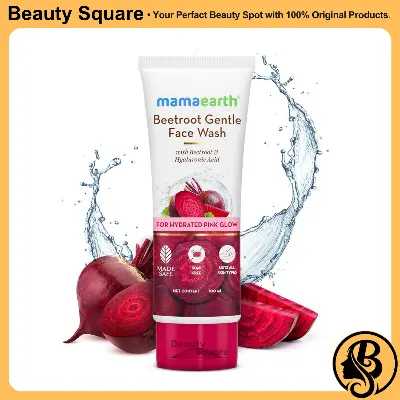 Picture of Mamaearth Beetroot Gentle With Beetroot & Hyaluronic Acid For Hydrated Pink Glow Face Wash  (100 ml)