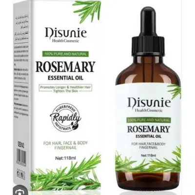 Picture of Disunie 100% Pure Natural Rosemary Fresh Essential Organic Oil for Body Face Hair Tighten Skin Promotes Longer Healthier Hair - 30ml