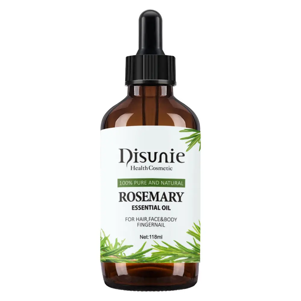 Picture of Disunie 100% Pure Natural Rosemary Fresh Essential Organic Oil for Body Face Hair Tighten Skin Promotes Longer Healthier Hair - 30ml
