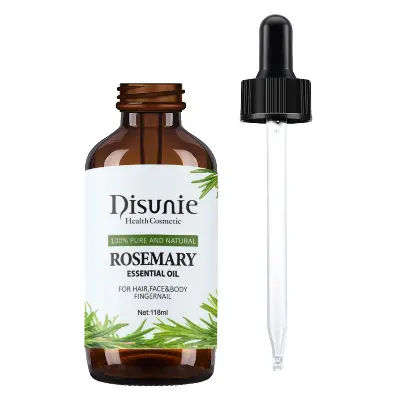 Picture of Disunie 100% Pure Natural Rosemary Fresh Essential Organic Oil for Body Face Hair Tighten Skin Promotes Longer Healthier Hair - 30ml