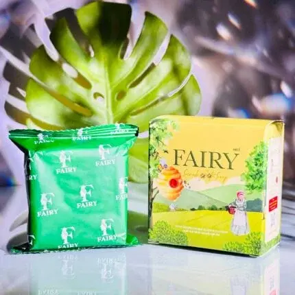 Picture of Fairy Scrub Gluta Soap Green Tea Brightening Face & Body Black Spots Knee - 50g
