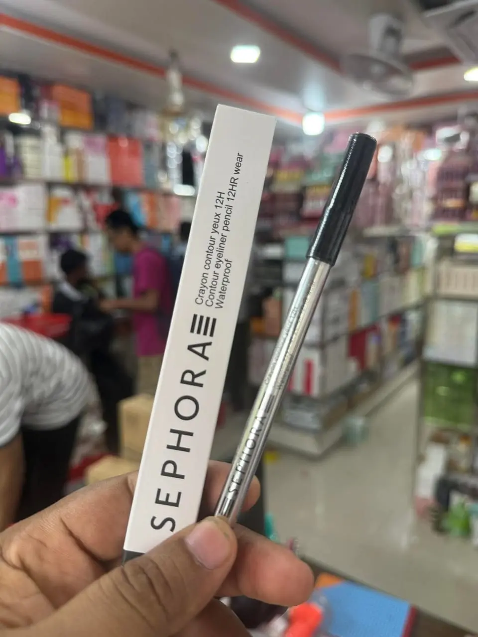 Picture of Sephora 12HR Waterproof Kajal Long-lasting Eyeliner Pen Dark & Intense Color Easy to Apply