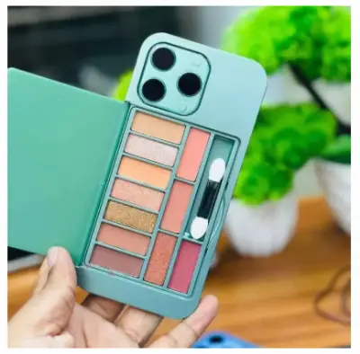 Picture of iPhone Eyeshadow Kit with Mirror Compact Portable Makeup Set for Women-Multicolour