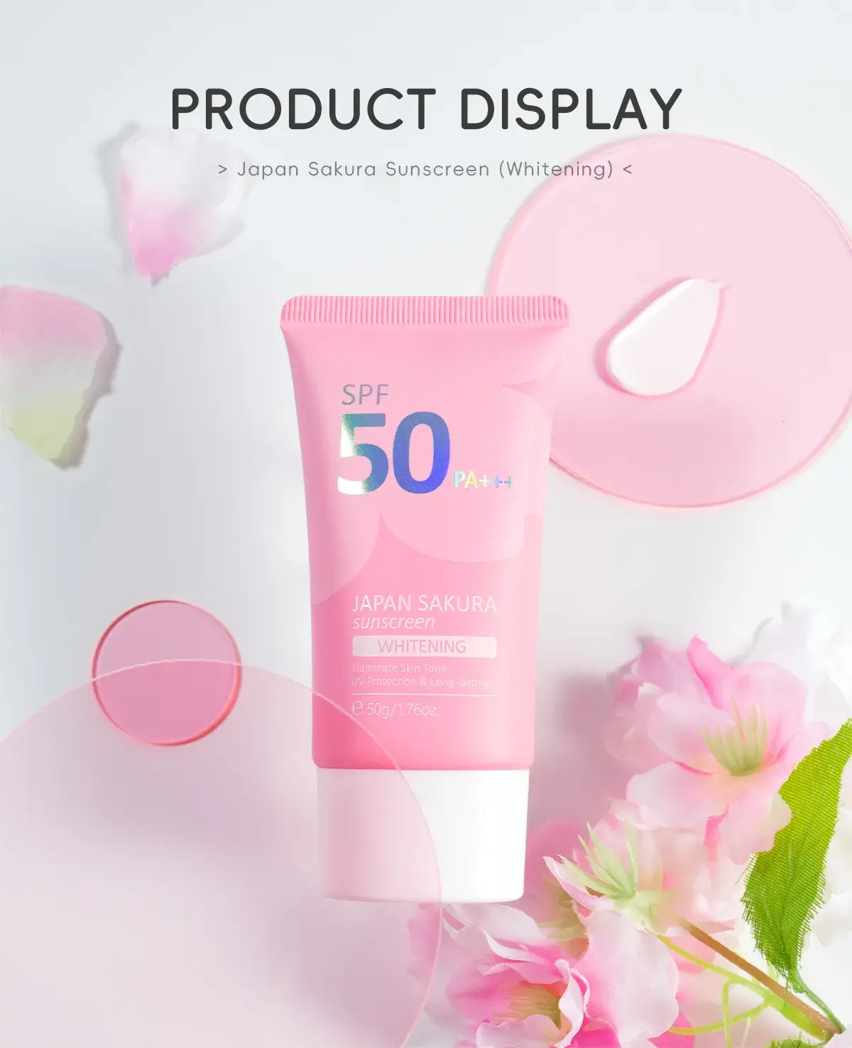 Picture of Laikou Japan Sakura Face Sunscreen, SPF50++ 50 gm