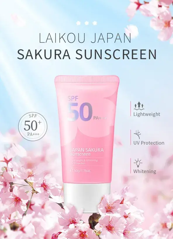 Picture of Laikou Japan Sakura Face Sunscreen, SPF50++ 50 gm