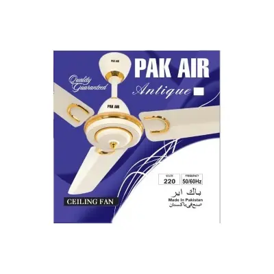 Picture of PAK AIR Antique Ceiling fan, 56 inch, RPM 330, Watt: 80, 10 years service warranty, Made in Pakistan