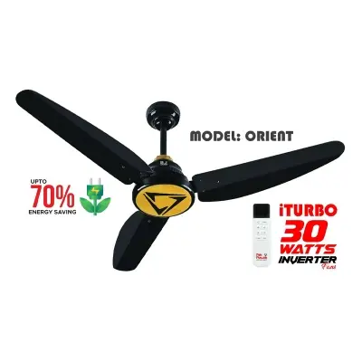 Picture of Pak Punjab iTurbo 30 Watts BLDC Inverter Fan, Model: Orient, Size: 56 inch, Made in Pakistan