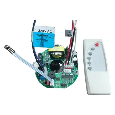 Picture of REMOTE CONTROL AC 220V and DC 12V Universal Solar AC/DC 12V Ceiling Fan Circuit Kit, BLDC Circuite PCB kit, Premium Quality