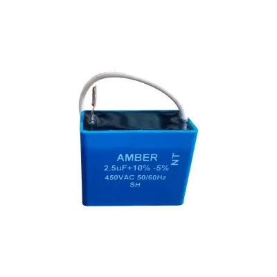 Picture of AMBER - Pakistani ceiling Fan Capacitor, 2.5uF or 3.5uF,  Made in Pakistan Blue