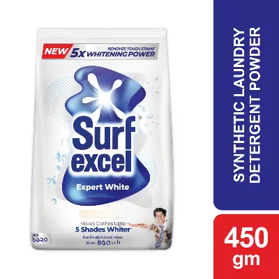 Picture of Surf Excel Expert White Synthetic Laundry Detergent Powder 450g
