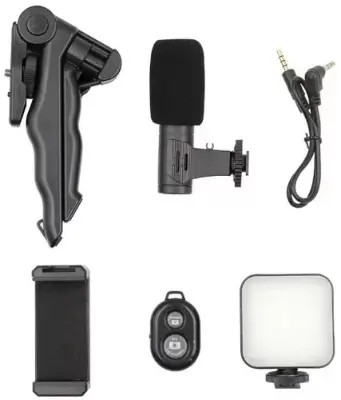 Picture of AY-49 Video Making Tripod Kit with Mic (Black)