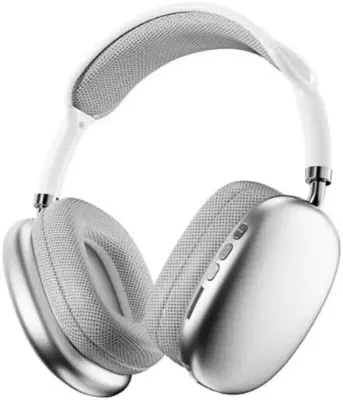 Picture of P9 Pro Max Wireless Headphones, Skin Friendly Protein Earpads, Comfortable and Soft for Long Wear (silver)