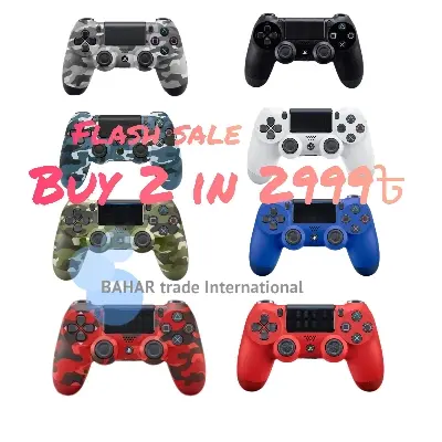 Picture of 2 pcs - PS4 Dual shock 4 Wireless Controller for PS4 (Multicolor)