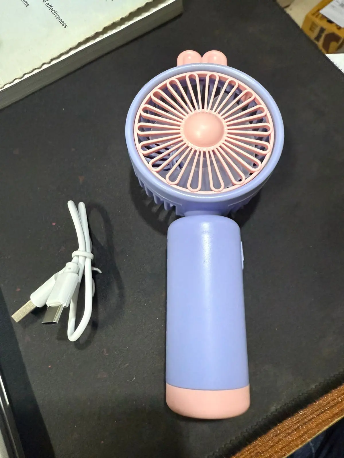 Picture of rechargeable cute mini fan best quality (Multicolor)