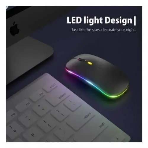 Picture of wirelss rgb mouse Bluetooth (Black)