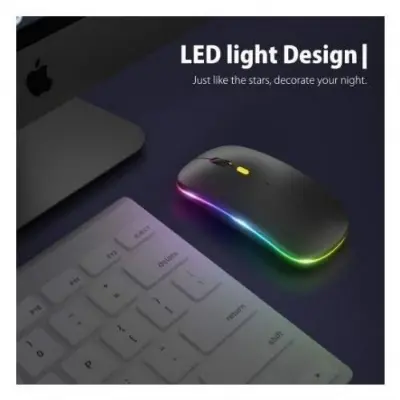 Picture of wirelss rgb mouse Bluetooth (Black)