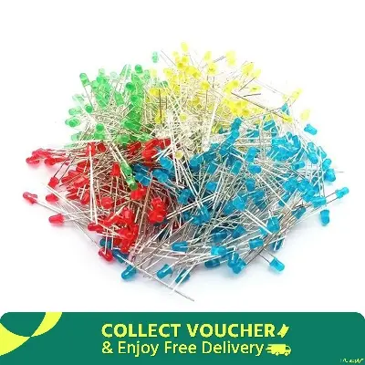 Picture of 3mm Led Light Pack - 100pcs Red/Green/Yellow/Blue(Multicolor)