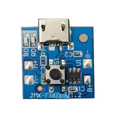 Picture of Mini DC Rechargeable Fan Circuit Board with 3 Level Speed Control & Led Indicator(Blue)